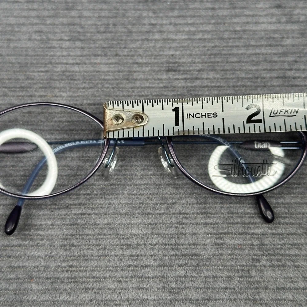 Silhouette SPX M 1948 6053 Purple Oval Y2K Eyeglasses Frames 46-21-135 Austria